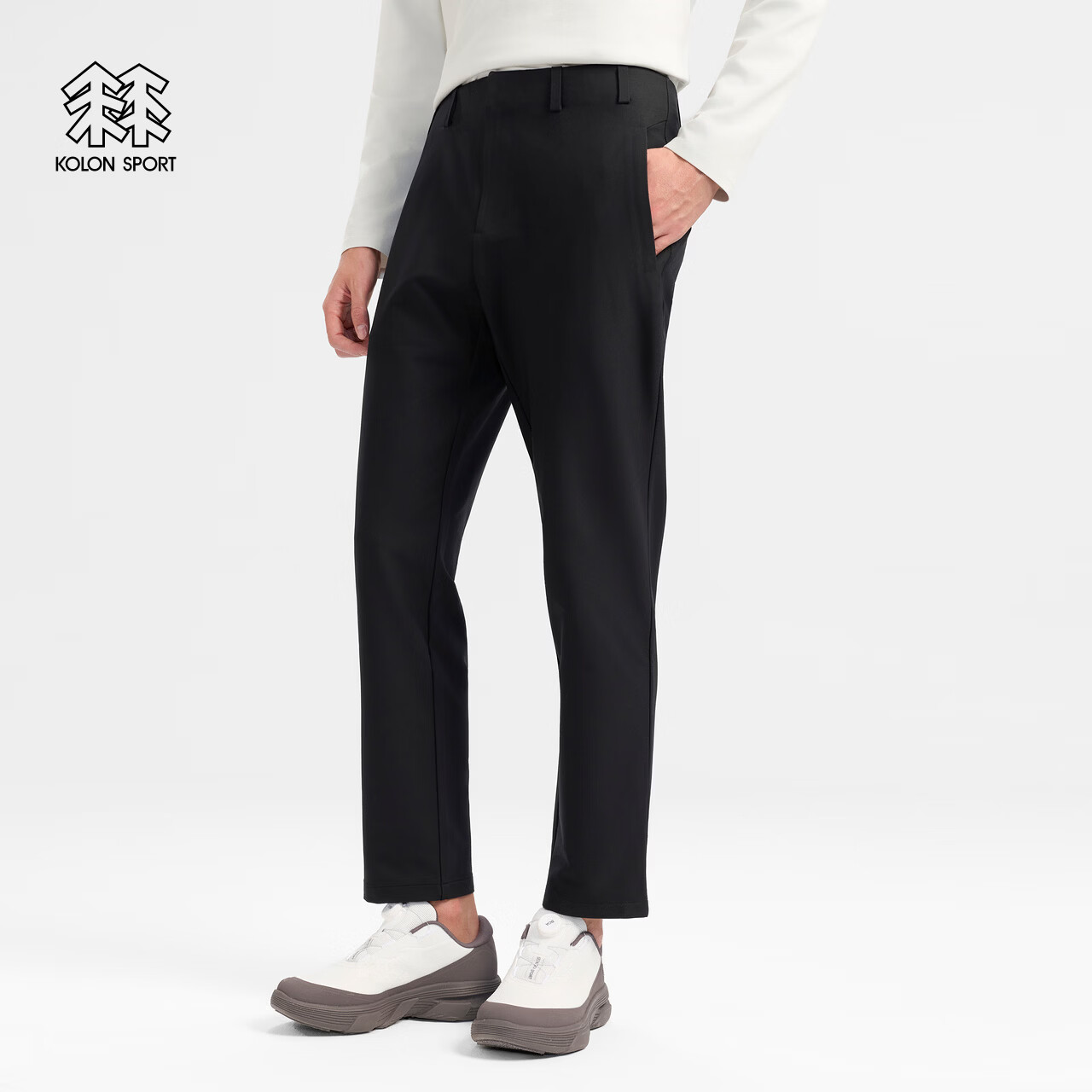 KOLON SPORT/可隆户外软壳裤 男士易去污防泼水STRAIGHT FIT长裤