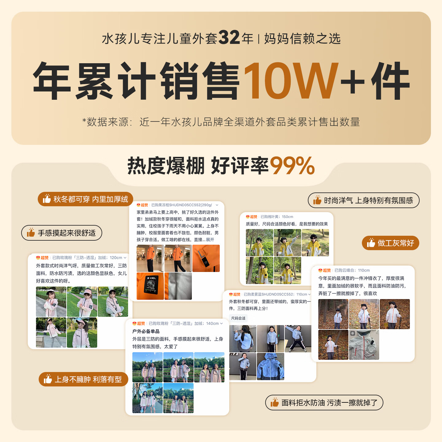 水孩儿童装儿童外套男童女童加绒加厚摇粒绒2026秋冬新款户外防风保暖 奇域粉-Teflon三防 150