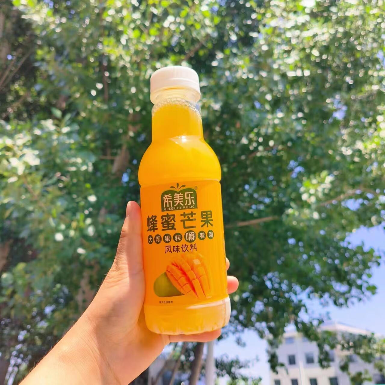 蜂蜜芦荟葡萄荔枝芒果风味果汁饮料超市 希美乐435ml蜂蜜芒果整箱15瓶