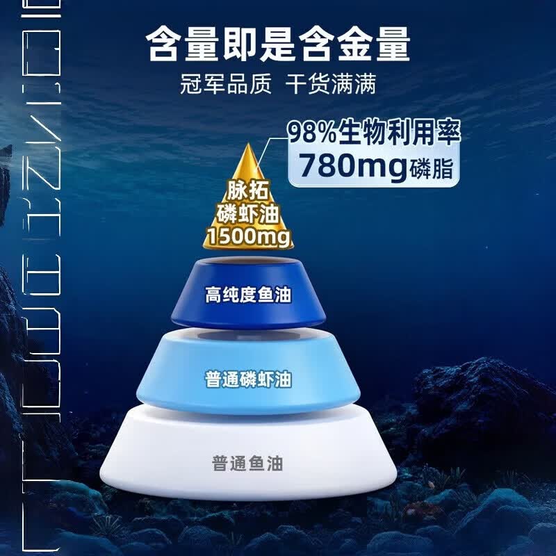 脉拓 SCHIFF MEGARED高纯度虾青素胶囊抗氧化软胶囊 【调脂】磷虾油 30粒 1000mg*1瓶