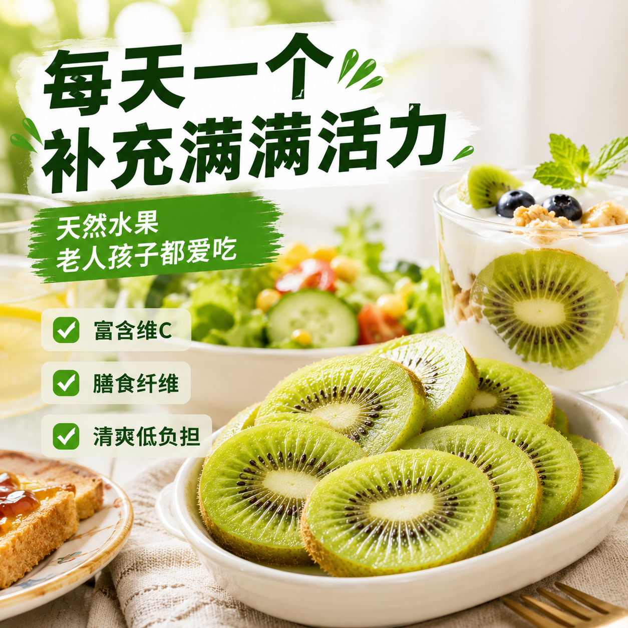陕西翠香猕猴桃新鲜送礼首选水果 陕西翠香-5斤礼盒精品装(单果90~110g)