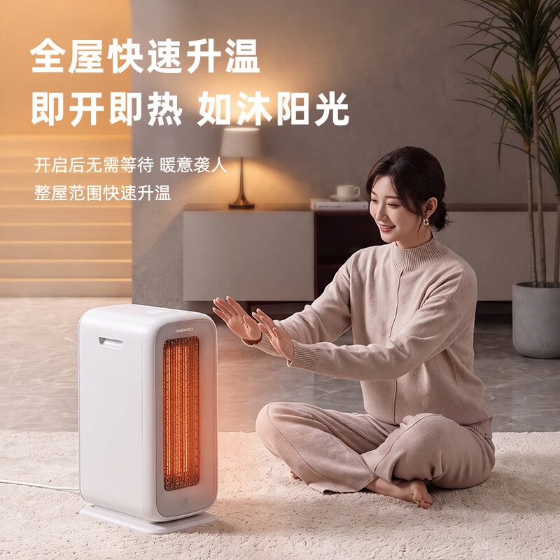 大宇取暖器家用节能速热电暖器浴室暖风机远红外全屋取暖电暖气50平取暖 K20
