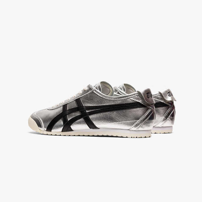 Onitsuka Tiger鬼塚虎MEXICO 66™经典复古男女款运动休闲鞋 银色/黑色 46