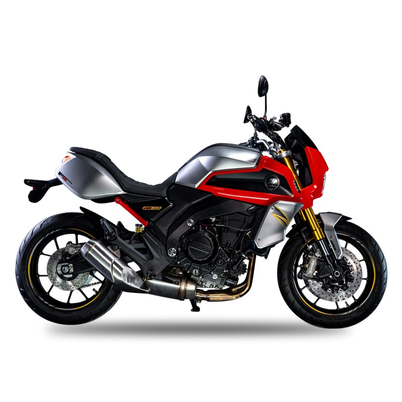 杰迪 时尚复古750cc摩托车 复古车 两轮摩托车 qt红/qt灰