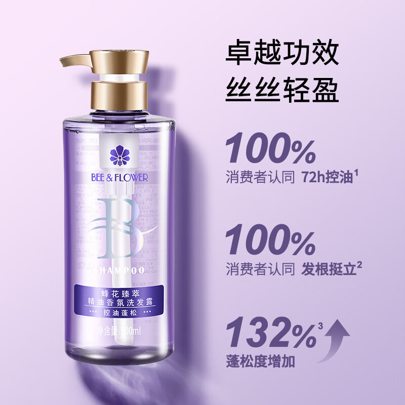 蜂花王俊凯推荐臻萃精油香氛洗发露控油蓬松臻萃闪耀护发精油改善毛糙 蜂花臻萃精油洗护组合装