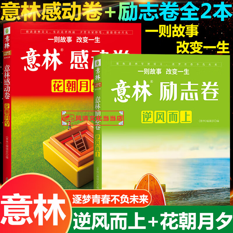 意林感动卷花朝月夕 意林励志卷逆风而上全2本一则故事改变一生 意林