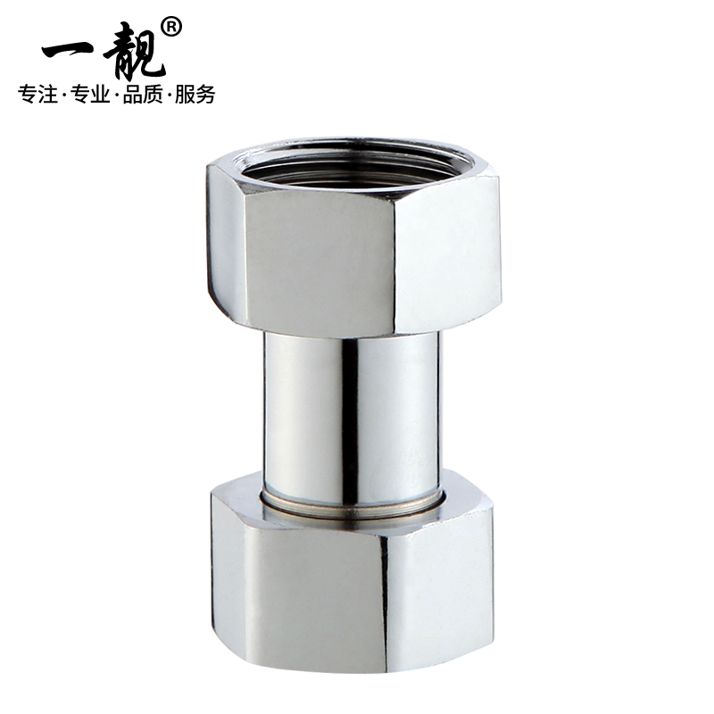 一靓特厚6分内外丝活接直接对丝加厚水管接头 d2款:4分加厚  双内丝