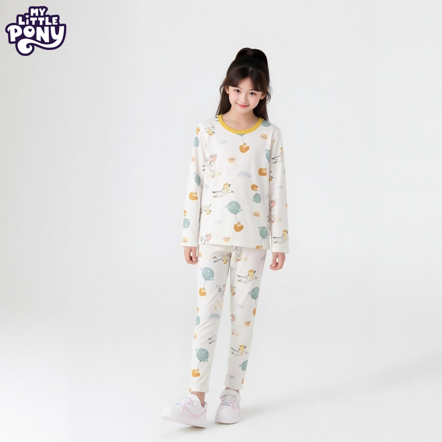 小马宝莉2026中大童衣服儿童内衣套装宝宝睡衣春秋款分体家居服秋衣裤 宇宙 150 身高建议140-150CM