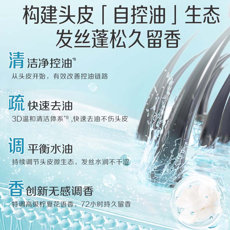 阿道夫去屑控油洗发水套装香氛洗发露清爽蓬松舒缓头痒洗头膏男女士留香 控油蓬松洗发600mlx2瓶+保湿沐浴露600ml