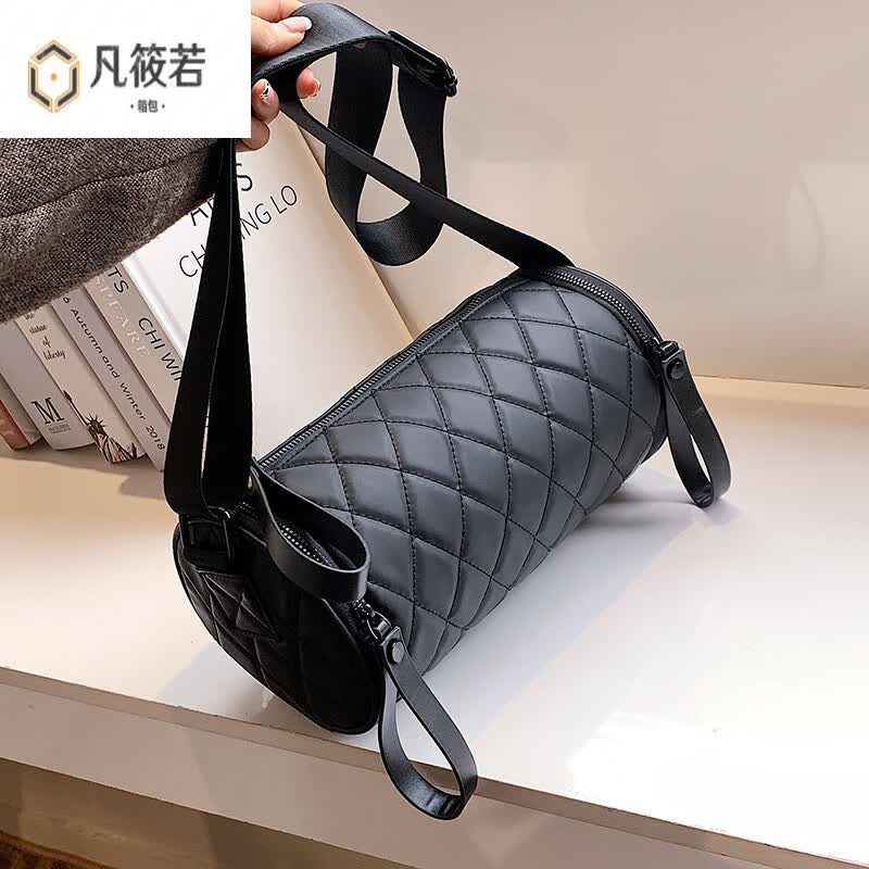 凡筱若女包单价斜挎包尼龙牛津布小包包帆布包女菱格包ins洋气少女风