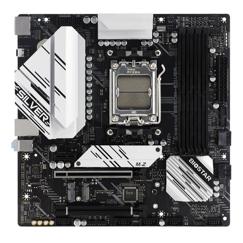 映泰(BIOSTAR)B650M-SILVER主板+AMD 锐龙7 7700处理器板U套装 主板CPU套装