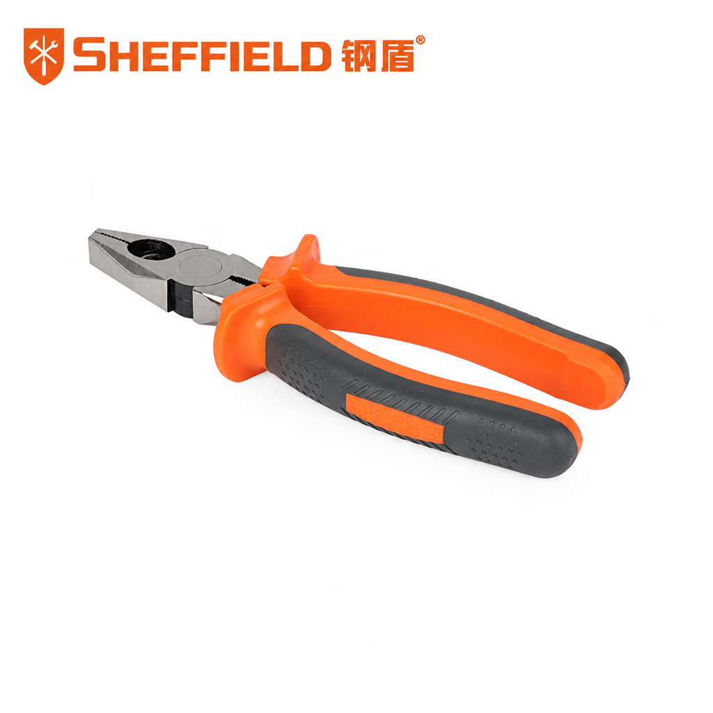 钢盾高档美式钢丝钳尖嘴钳斜嘴钳老虎钳夹持工具家用维修工具 【S044003】高档美式钢丝钳8"