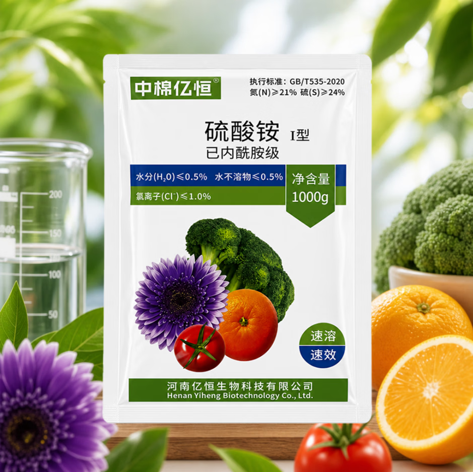 硫酸铵农用速效速溶氮肥酸性肥料植物花卉土培水培土壤改良 己内酰胺级硫酸铵 净含量1000g * 2袋