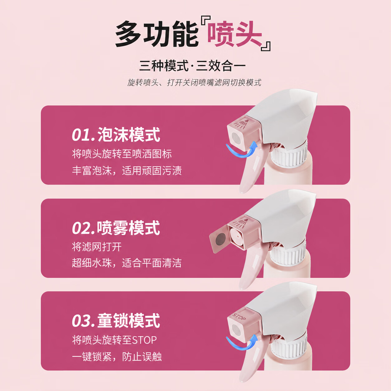 润孜厨房重油污清洗剂抽油烟机清洁剂泡沫不伤手免拆洗除垢溶解剂神器 450g*5瓶+2喷头【囤货首选】