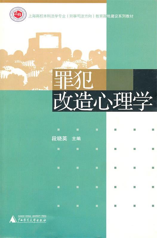 罪犯改造心理学 段晓英主编【正版】