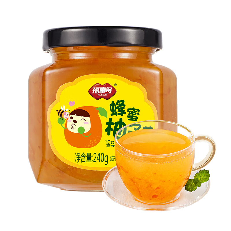 福事多 蜂蜜柚子茶240g 韩国风味下午茶麦片饮料送礼礼品