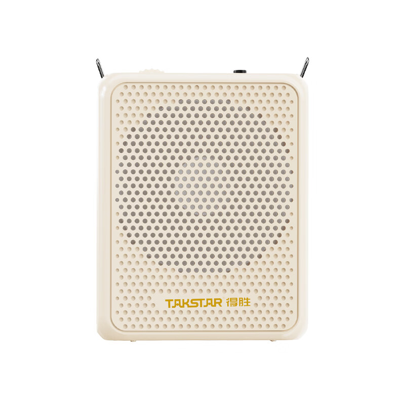 得胜(TAKSTAR)E126W 便携式无线扩音器户外蓝牙无线导游培训老师上课讲课卖场摆摊专用小蜜蜂头戴式耳麦扩音机 E126W(2.4G版) 无线扩音器 米色