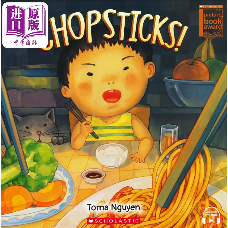 toma nguyen chopsticks 学乐绘本比比的筷子故事 英文原版儿童绘本