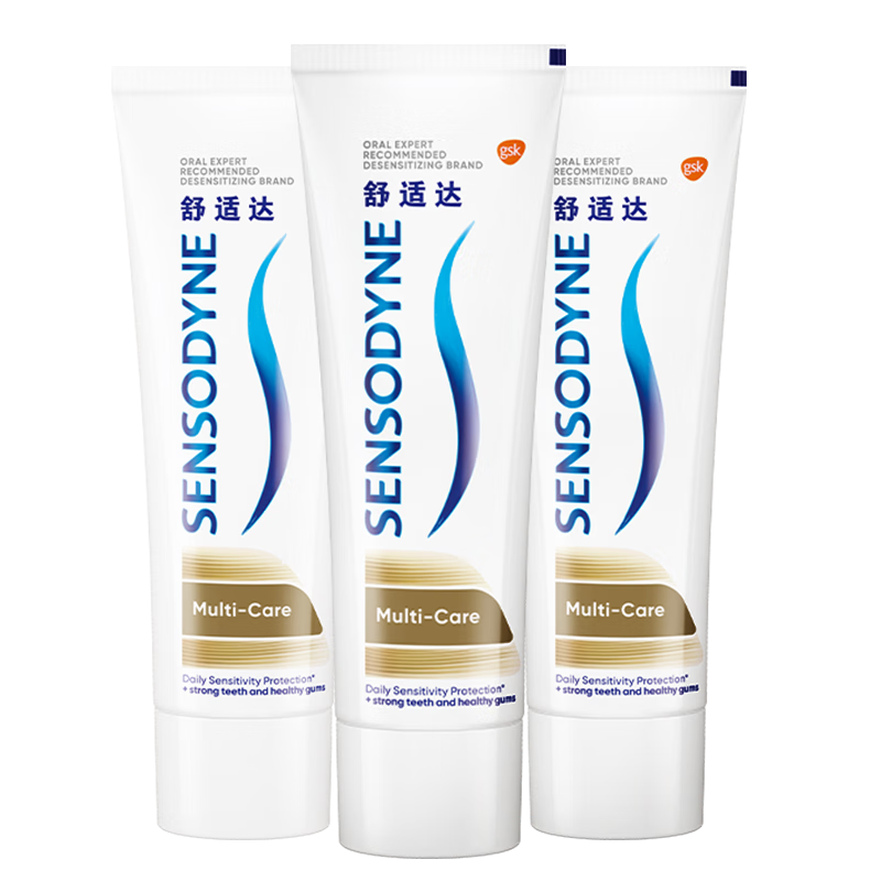 舒适达 抗敏感牙膏 340g 3支48.8元
