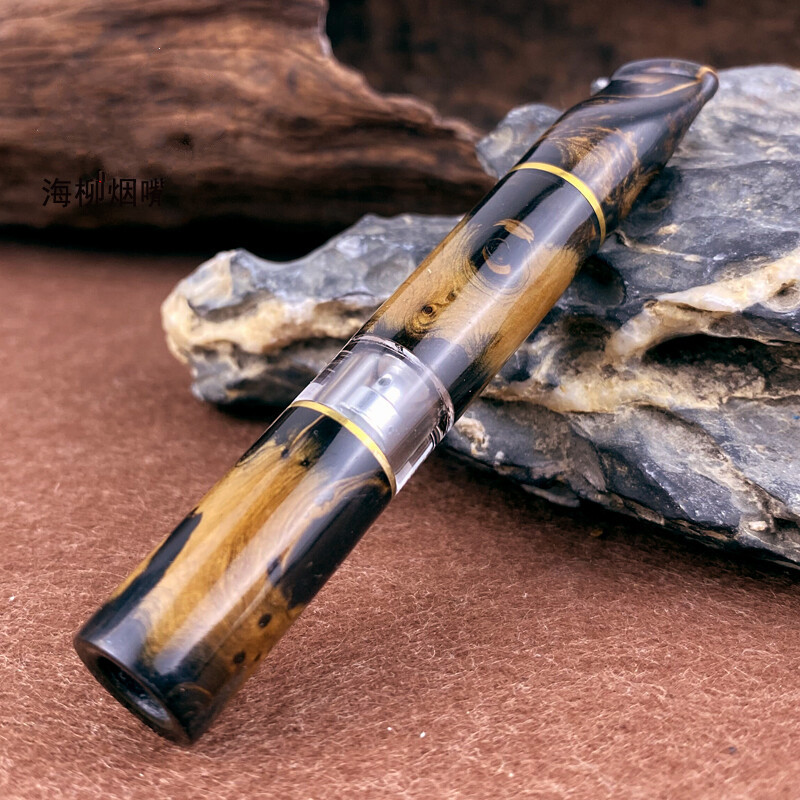 luxfo海柳烟嘴血柳活柳粗中细三用一体而成9mm活性炭男士父亲礼盒包装