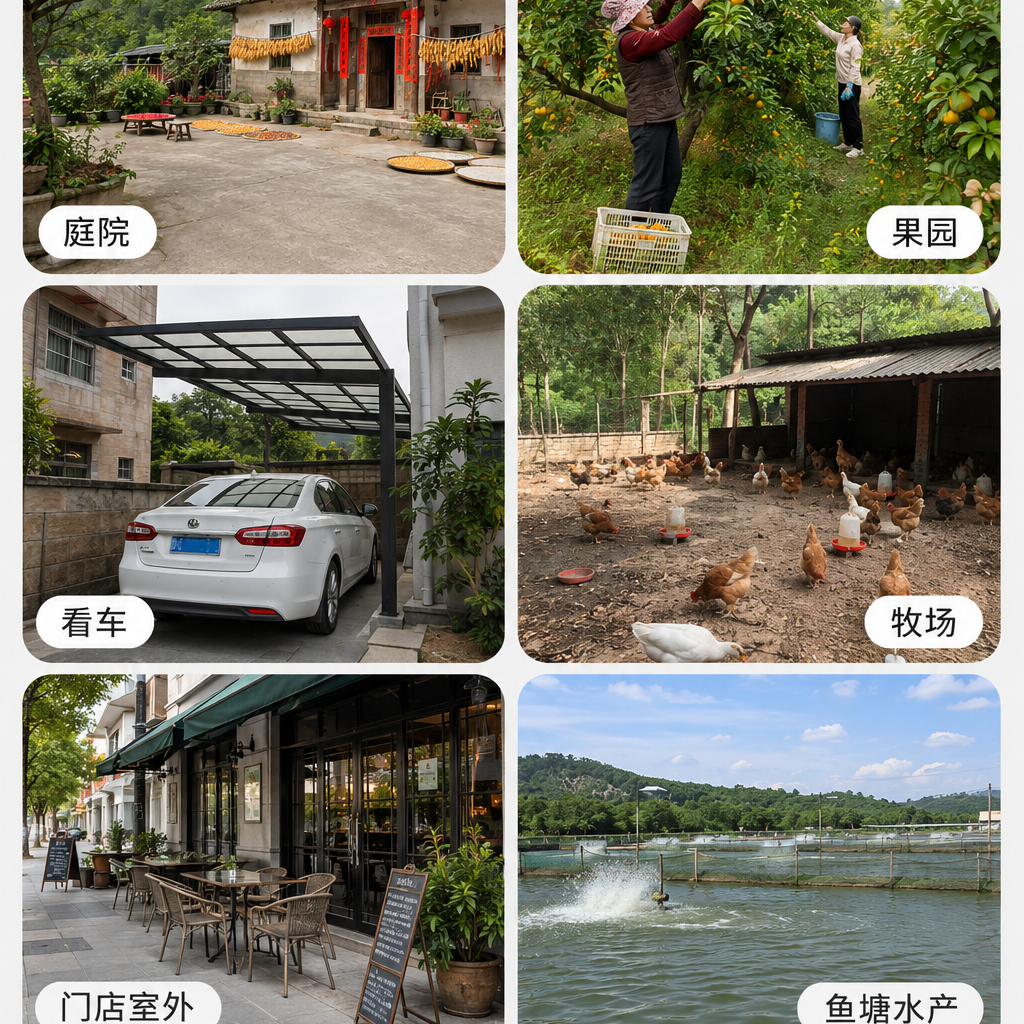 猎腾【无电无网适用】太阳能监控摄像头360度全景无死角全彩夜视追踪终身免流量室外农村户外高清 三画面+双镜头-双太阳能板 终生免流量不用WiFI