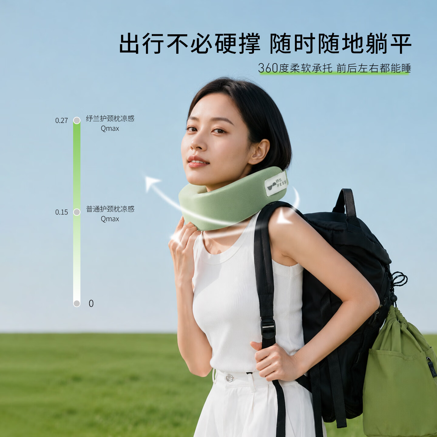 纾兰U型枕头记忆棉旅行开车护颈椎午休办公睡觉神器头枕飞机脖子靠枕