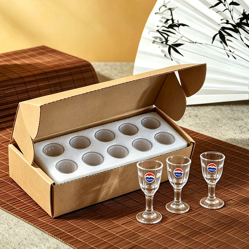 茅台品鉴酒杯套装高脚杯10ml一盒10杯 9.9元 - 86线报