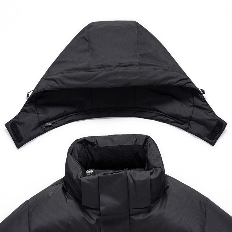 斯巴奴加厚加绒极寒保暖羽绒服男短款2026冬季新款品牌正品冬装鸭绒外套 黑色丨锁温内胆l双层门襟 L (175)