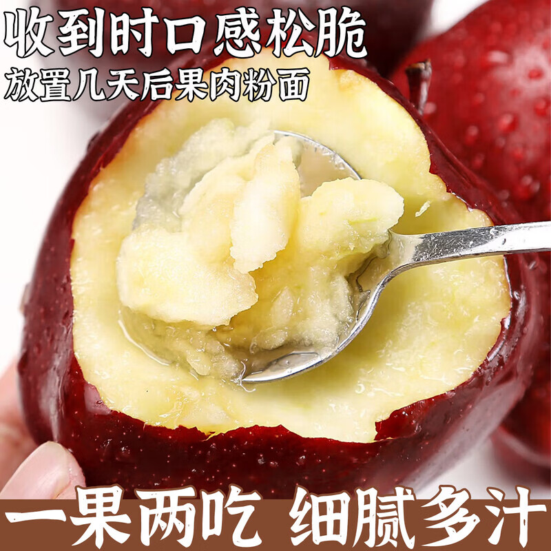 东鲜丰甘肃天水花牛苹果蛇果2026年新果花牛蛇果新鲜苹果水果多仓发货 花牛苹果净重4.5斤彩箱【单果70mm+】12-14枚
