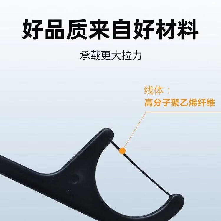 健牙线签高弹力细滑一次性盒装牙线签清洁牙缝家用新老包装随机 高弹力竹炭桶装200支