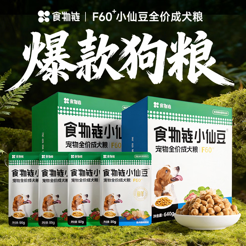 小仙豆成犬湿粮80g*8包 37元 - 86线报