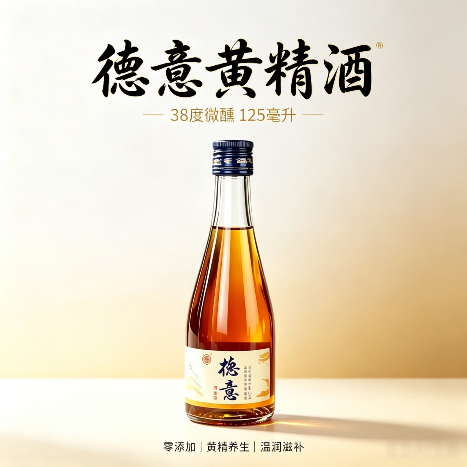 德意黄精酒礼盒装125ml四瓶零糖零脂零添加草本香送礼节日庆祝 38%vol 125mL 4瓶