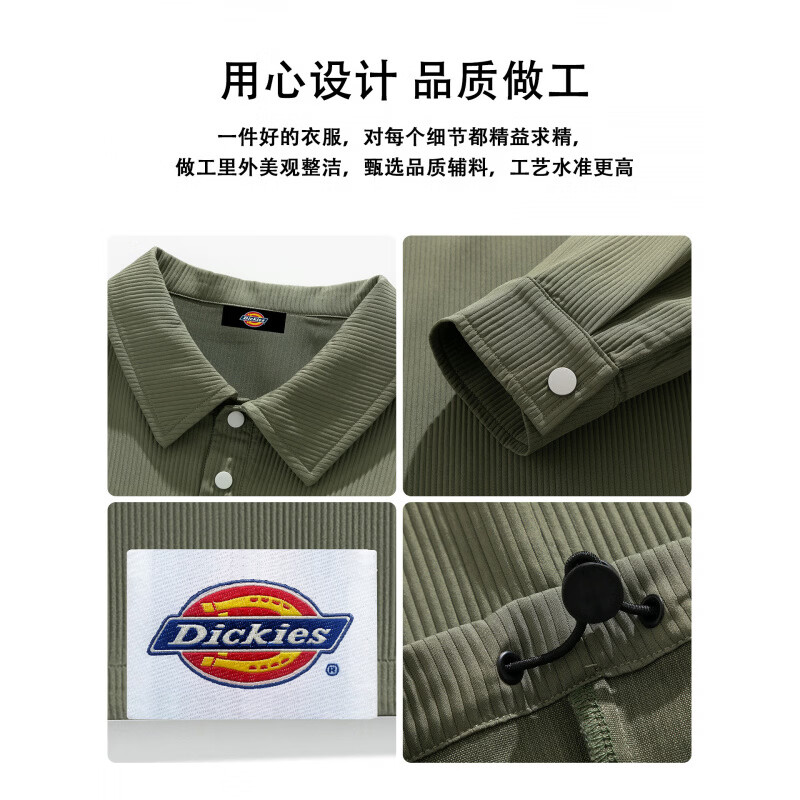 Dickies港式复古休闲POLO衫男士2026年秋季新款宽松舒适百搭潮牌上衣服装 黑色 【官方正品】 4XL 【建议10-210斤】