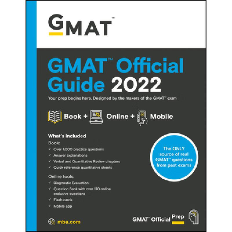 预订 GMAT Official Guide 2022 - Book + Online Que...