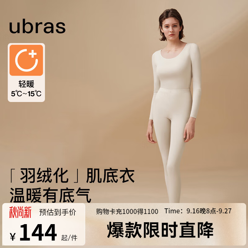 ubras柔暖肌底衣套装 82元，ubras天丝羊毛肌底衣 77.5元 - 86线报