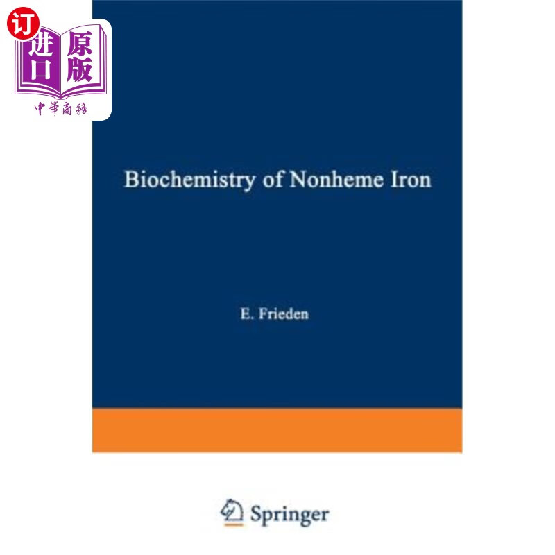海外直订biochemistry of nonheme iron 非血红素铁的生物化学