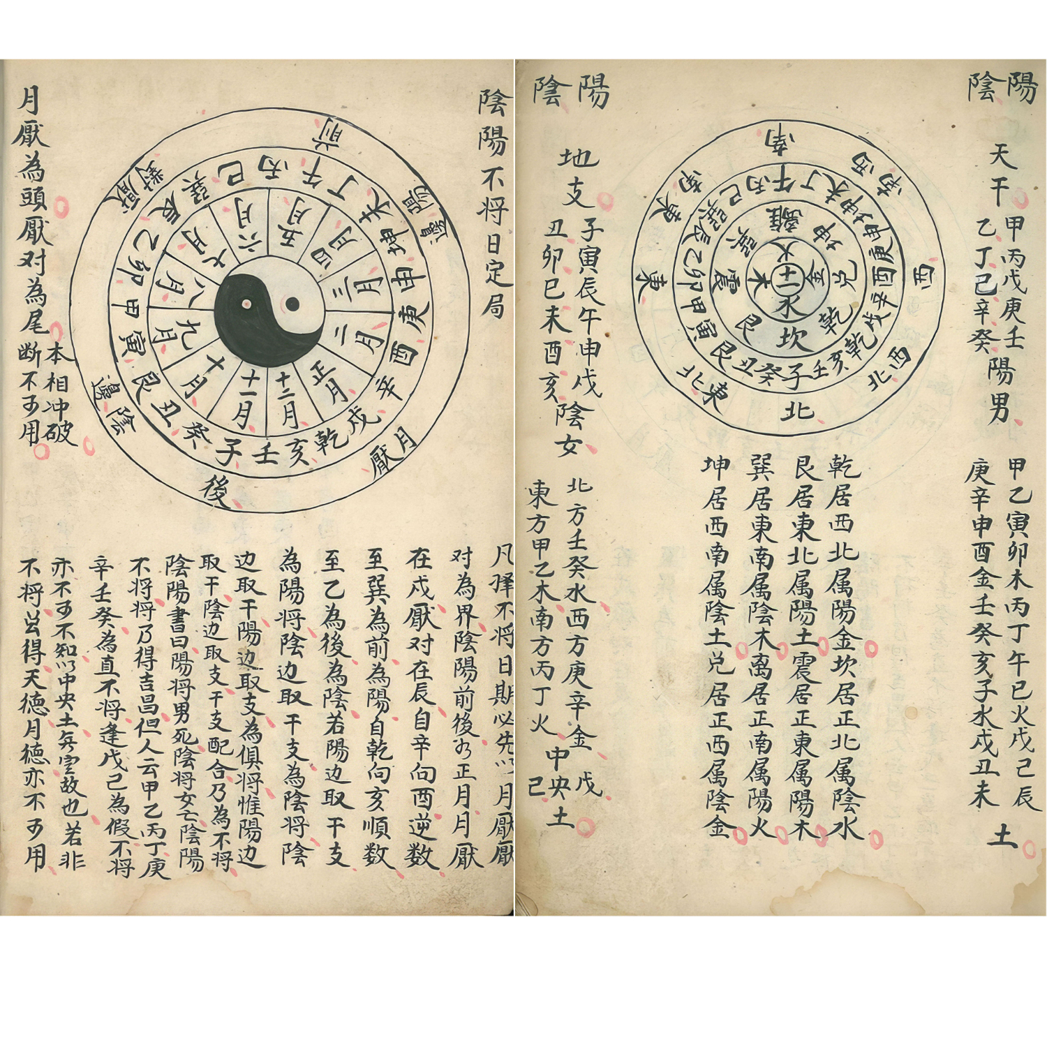 彩色《嫁娶择吉看好秘诀》手工线装筒子页毛笔字帖书法古籍收藏精品 彩色复刻