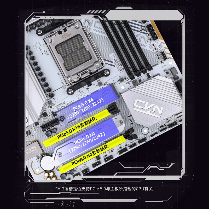 七彩虹 CVN B650M GAMING FROZEN V14 战列舰DDR5 图 8