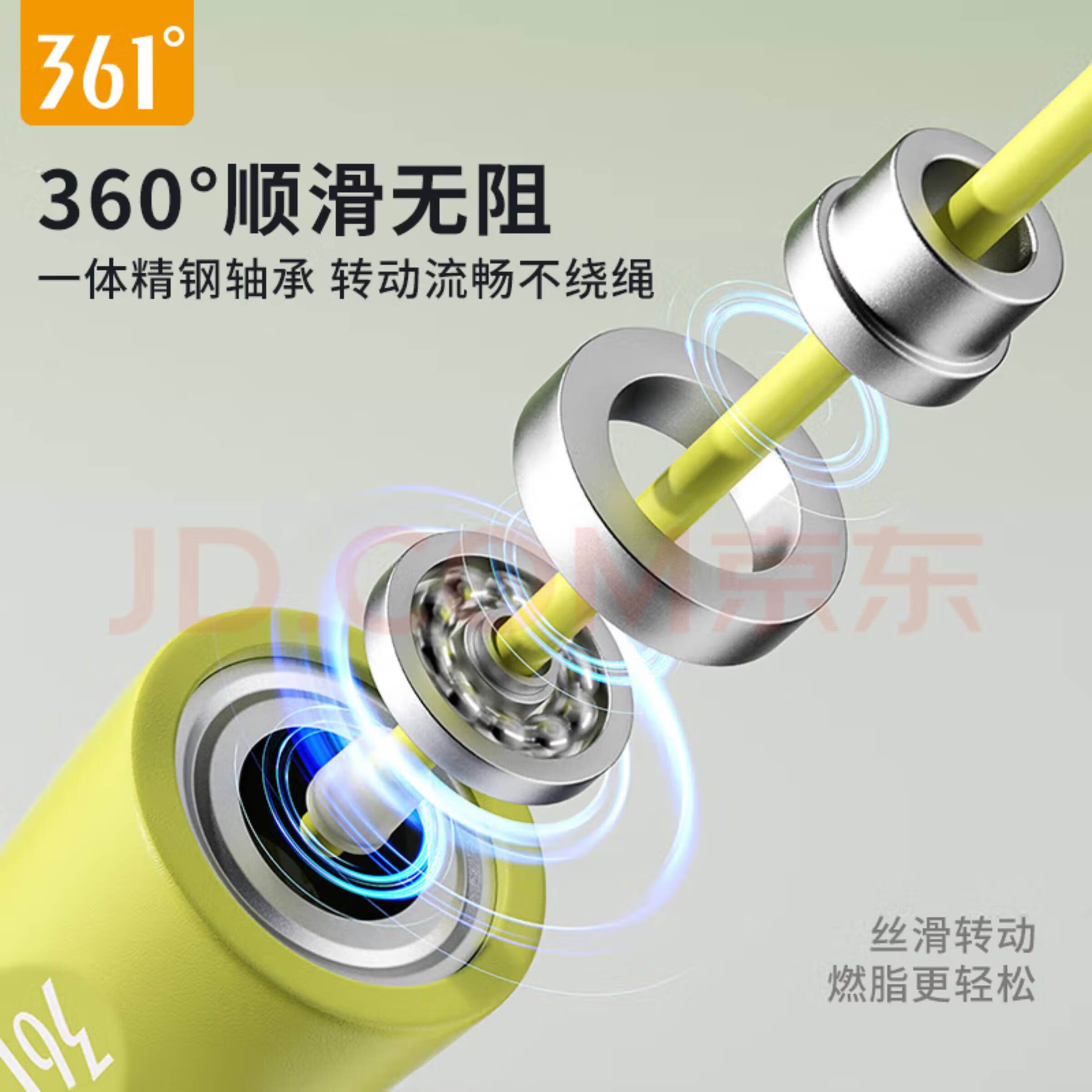 361°跳绳中考轴承钢丝竞速绳专用健身燃脂减肥运动专业训练绳子 【两条装更划算】颜色自选,备注发货