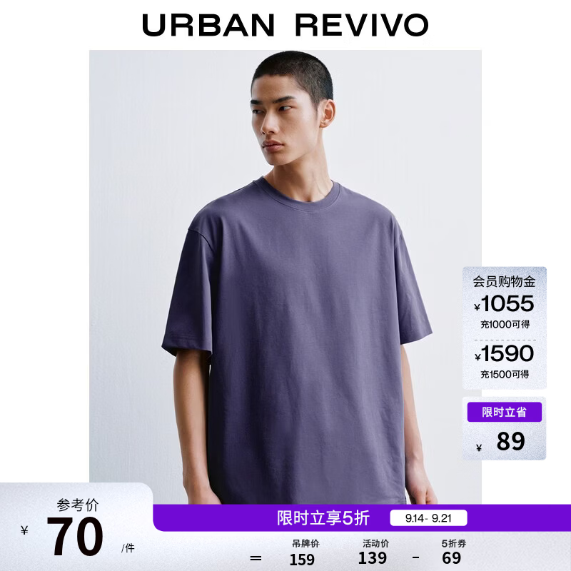 ur男装秋冬真五折任选专区 领5折券 69.5 圆领T恤 174.5 翻领棉服 - 86线报