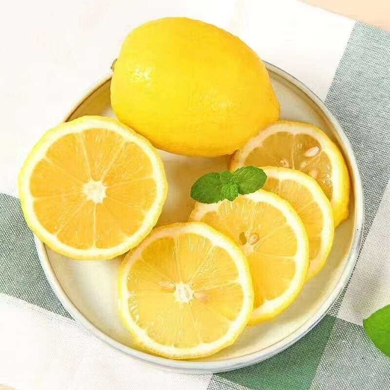黄柠檬四川安岳柠檬新鲜柠檬鲜果薄皮柠檬批发奶茶店整箱 黄柠檬1个单果50-80g单个独立装