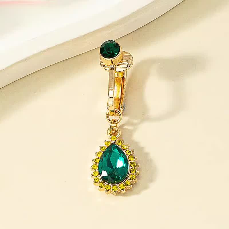 dr-flvvs脐钉免穿孔肚脐钉免打孔假肚脐环免穿孔欧美辣妹性感个性闪钻