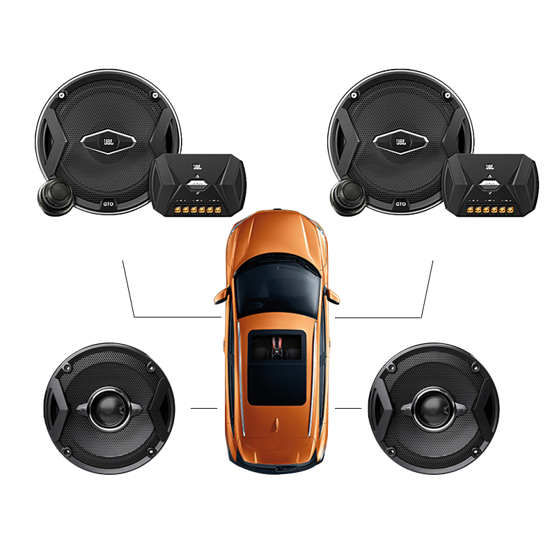 JBL汽车音响改装GTO609C+GTO629四门6喇叭套装6.5英寸车载扬声器|建议升级功放 适合各类风格 三频均衡
