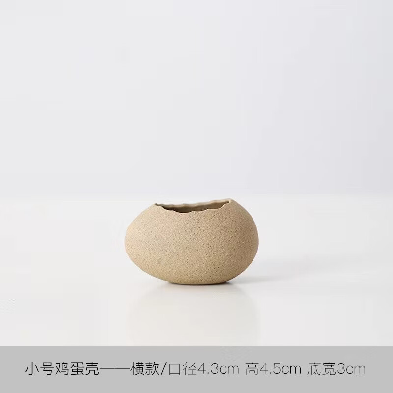 分子料理餐具网红饭厅创意甜品蛋羹碗酒店特色鸵鸟蛋鸟巢窝意境菜 小号横款约装l 8000cm