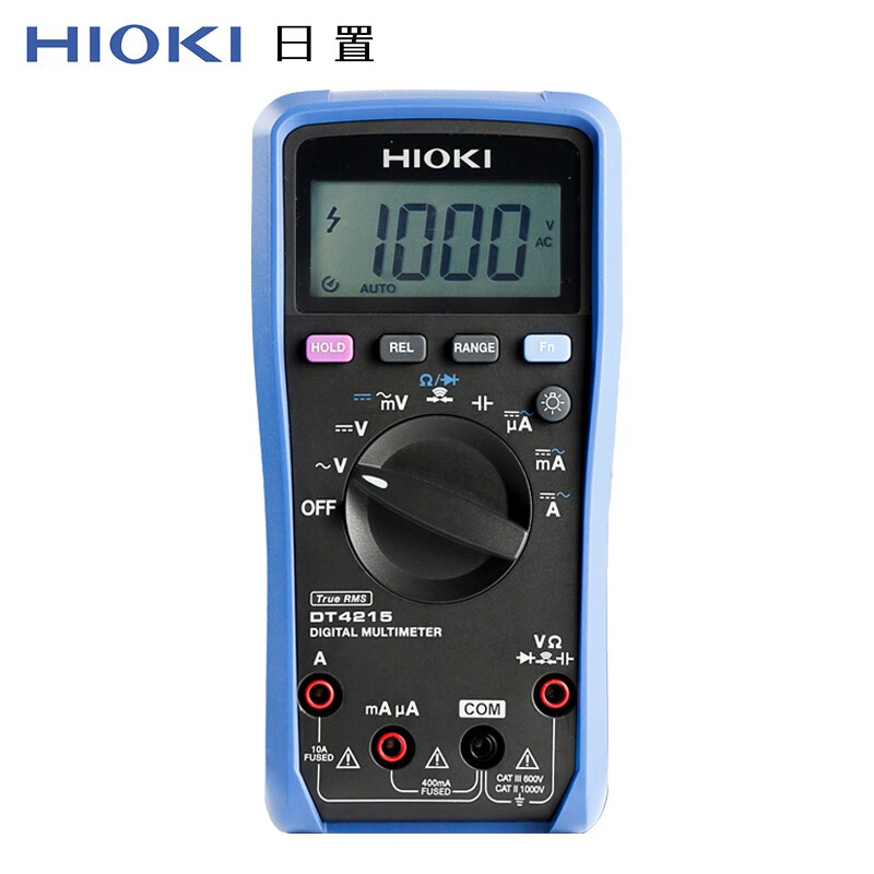日置（HIOKI）万用表 高精度数字万能表智能防烧电工表自动量程电压表 DT4215 3 3/4真有效值