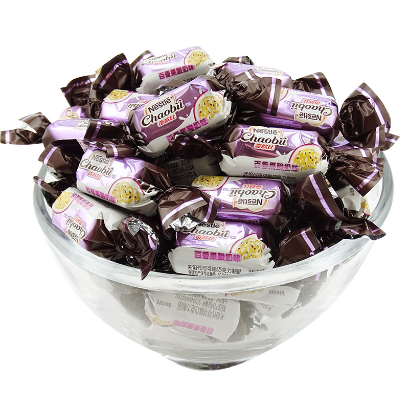 酸奶巧克力500g散装称朱古力新年年货婚庆休闲零食 4331百香果酸奶味