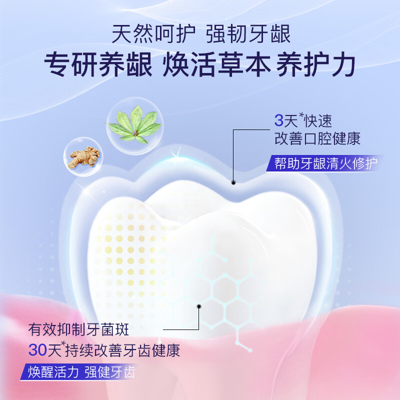 舒客智感白美白牙齿去渍去黄除口臭清新口气含氟双抗净白卓效养龈 双抗净白120g*2+卓效养龈120g