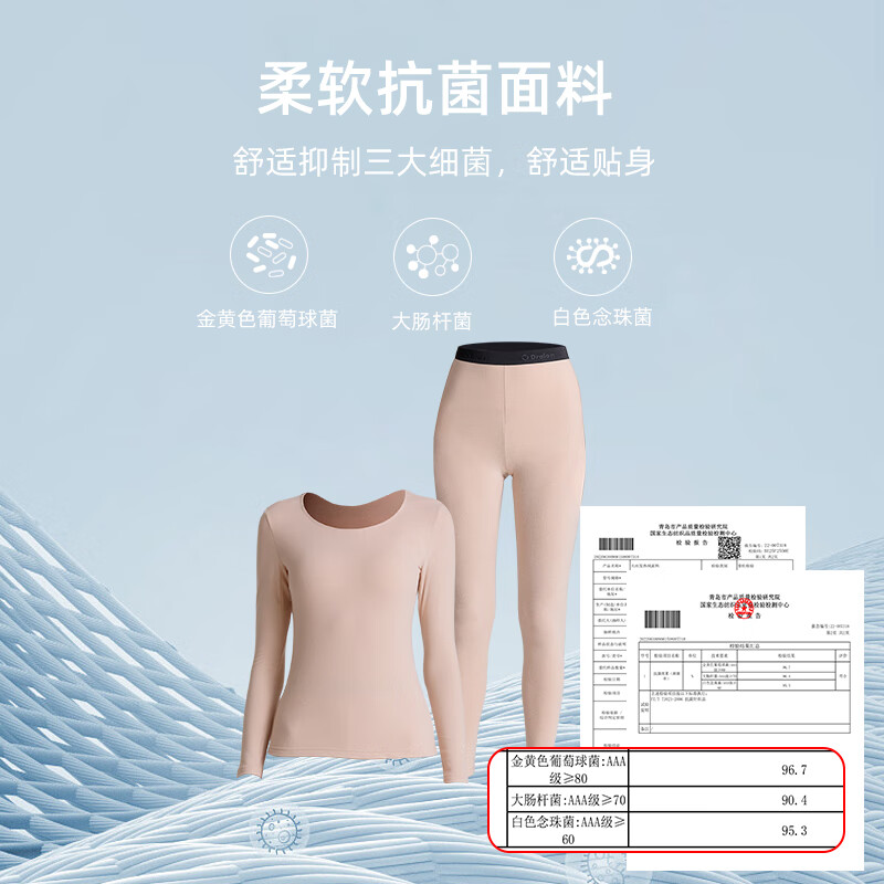 Carey Kay德绒发热女士保暖内衣女时尚加绒加厚保暖套装男打底秋衣底裤套装 肤粉色(女士) XL