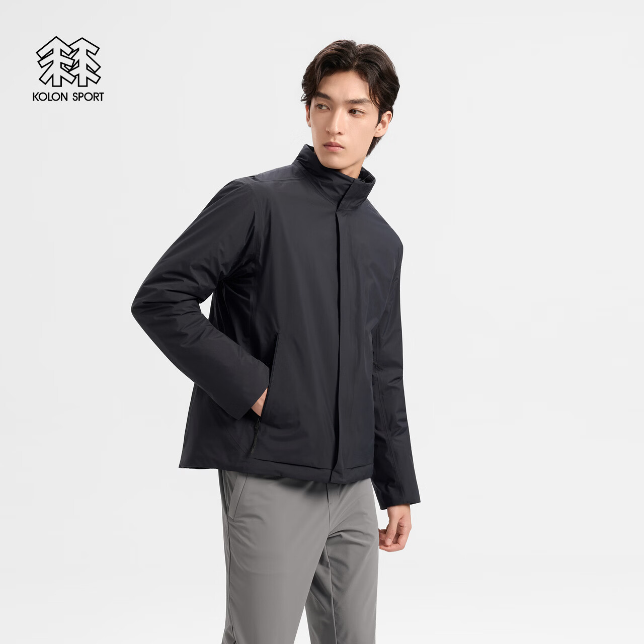 KOLON SPORT/可隆户外棉服 男士透湿防水防风P棉棉服夹克