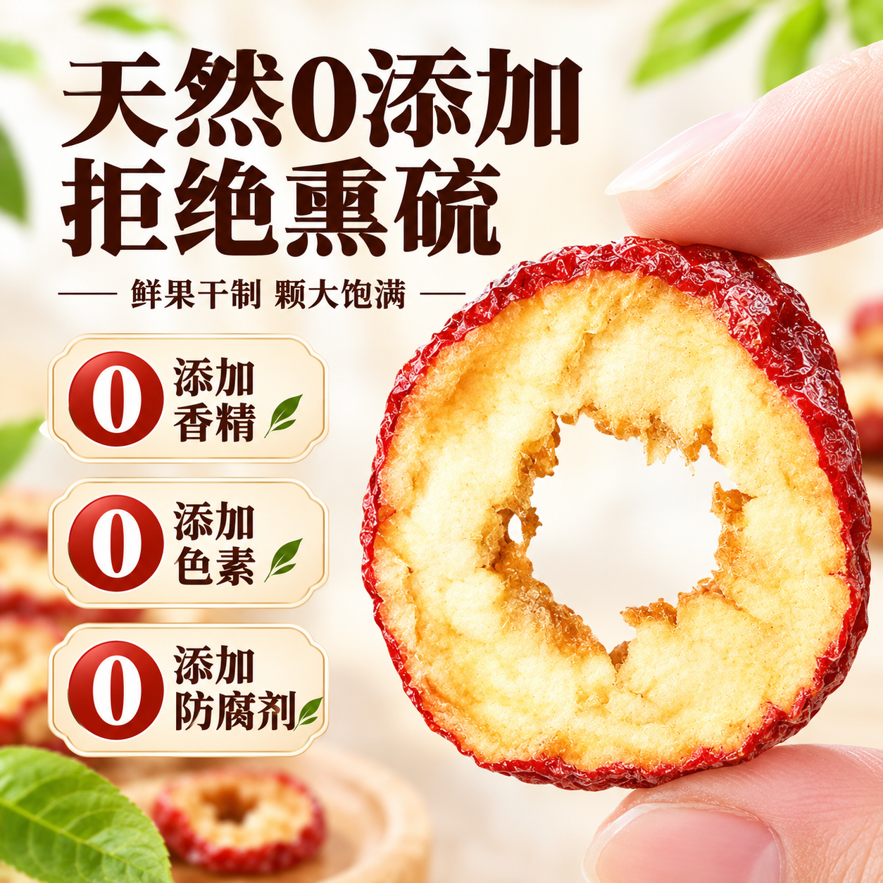 常椿山楂干片泡水喝泡茶 无核山楂片干无添加无糖 无核无糖山楂片 120g*3罐